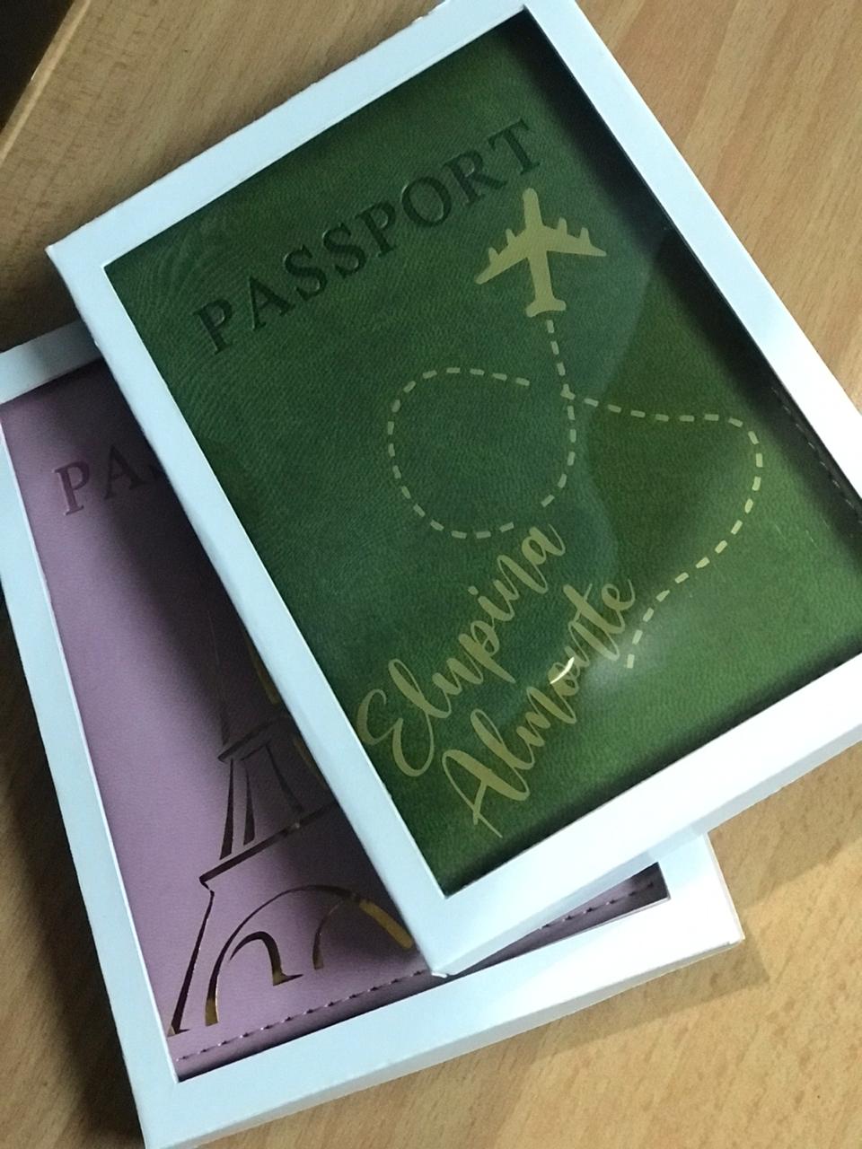 EKPA01 Caja Porta pasaporte, Llaveros y Bolas Chatas.