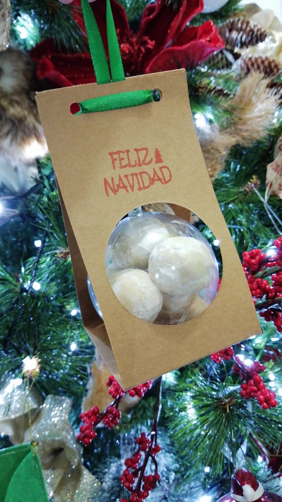 EKNAV01 Cobertores para Postres, Bolas de Navidad